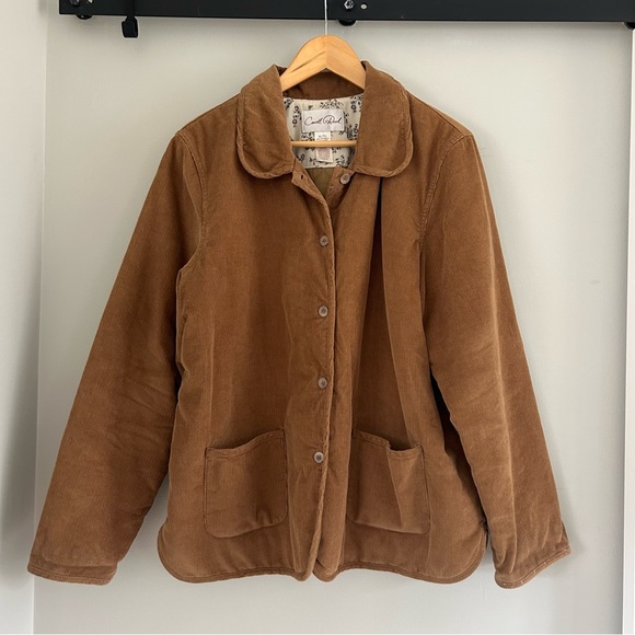 Vintage Corduroy Quilted Oversized Barn Chore Coat Jacket Women’s XL - Picture 2 of 11